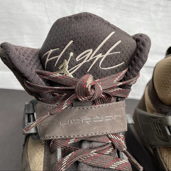 Air Jordan | Brown Suede Jordan Flight 45 Trk High Boot Sneaker 5.5Y - Picture 7 of 11